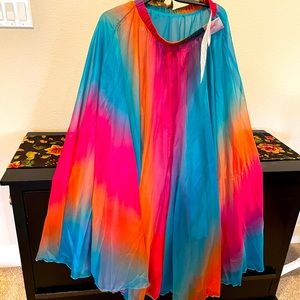Rainbow skirt maxi